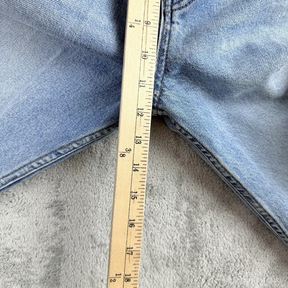 We The Free Light Blue Distressed Straight Leg Jeans